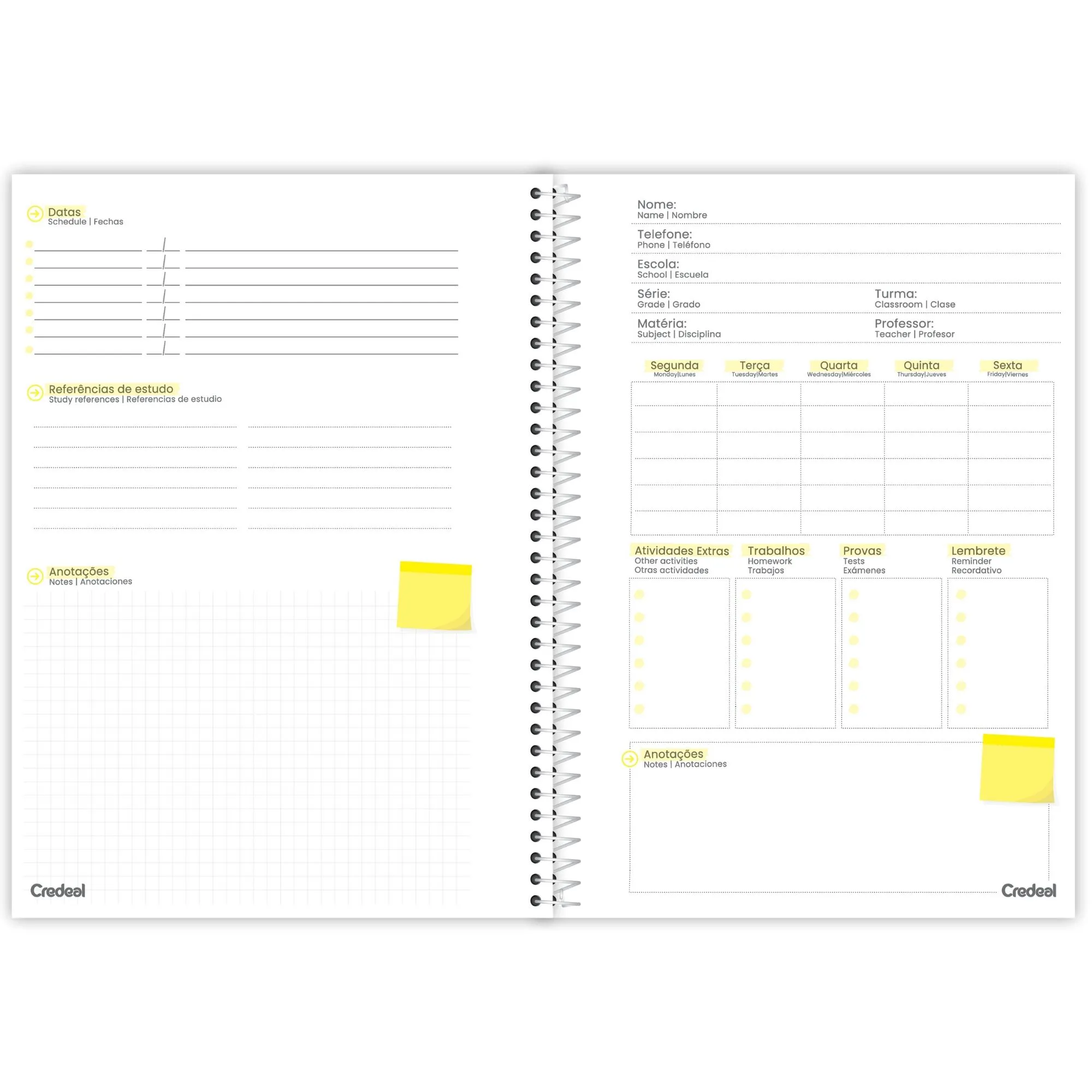 Caderno Espiral 1 Matéria
