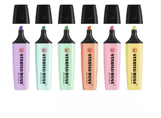 Marca Texto Stabilo Boss Tom Pastel - 6  ...